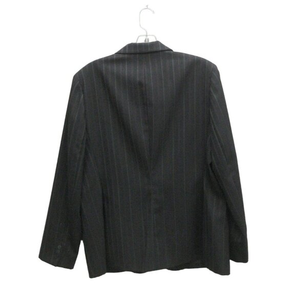 Jones New York Blazer 14 Stretch Single Breasted One Button Stripe - Picture 7 of 13
